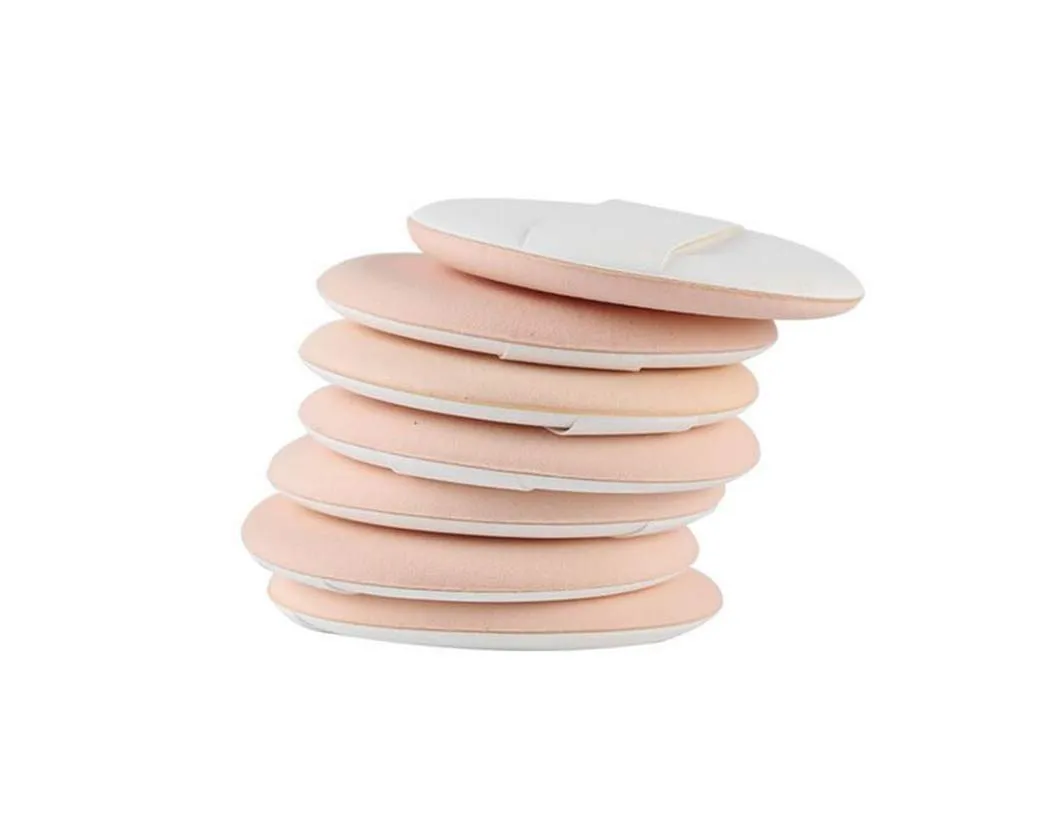1Box(7PCS) Wet and Dry Dual-Use Air Cushion BB CC Cream Sponge Puff Foundation Makeup Blender Blending Beauty Sponge Flawless for Liquid Creams and Powders with a Storage Case (Beige)