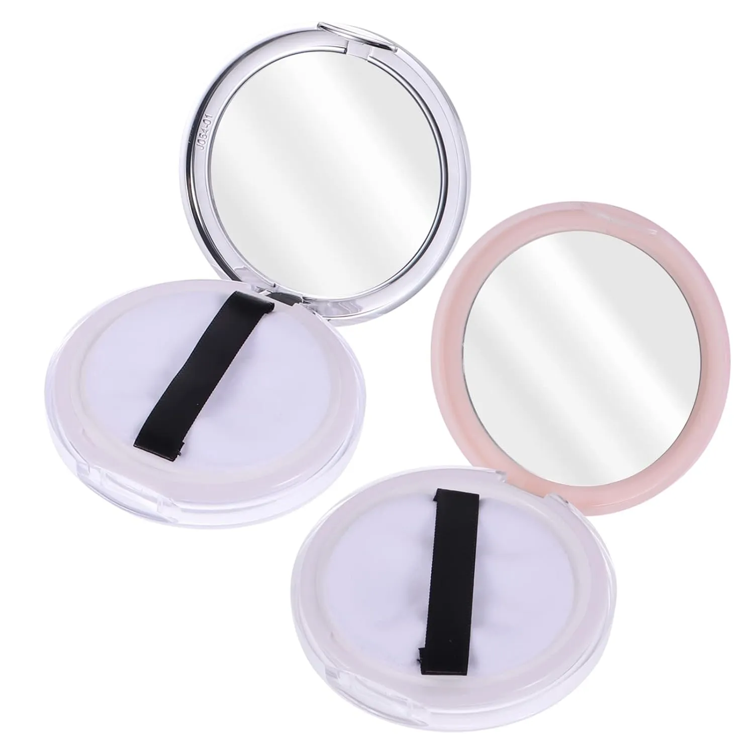 2pcs Dispensing Empty Toner Empty Powder Case Travel Loose Powder Case Portable Makeup Powder Case Travel Powder Case Travel Makeup Powder Container Cosmetic Powder Case