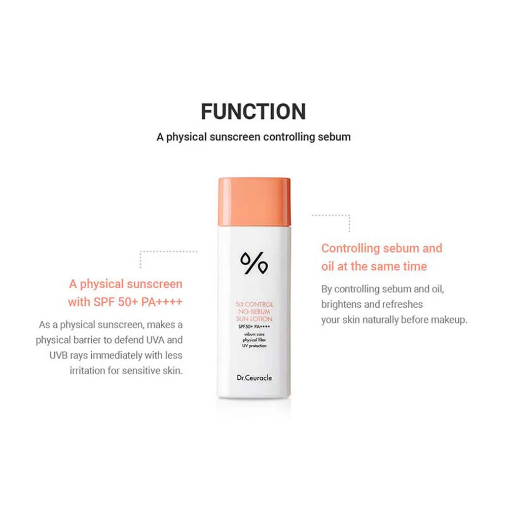 5a Control No-Sebum Sun Lotion SPF 50  PA    