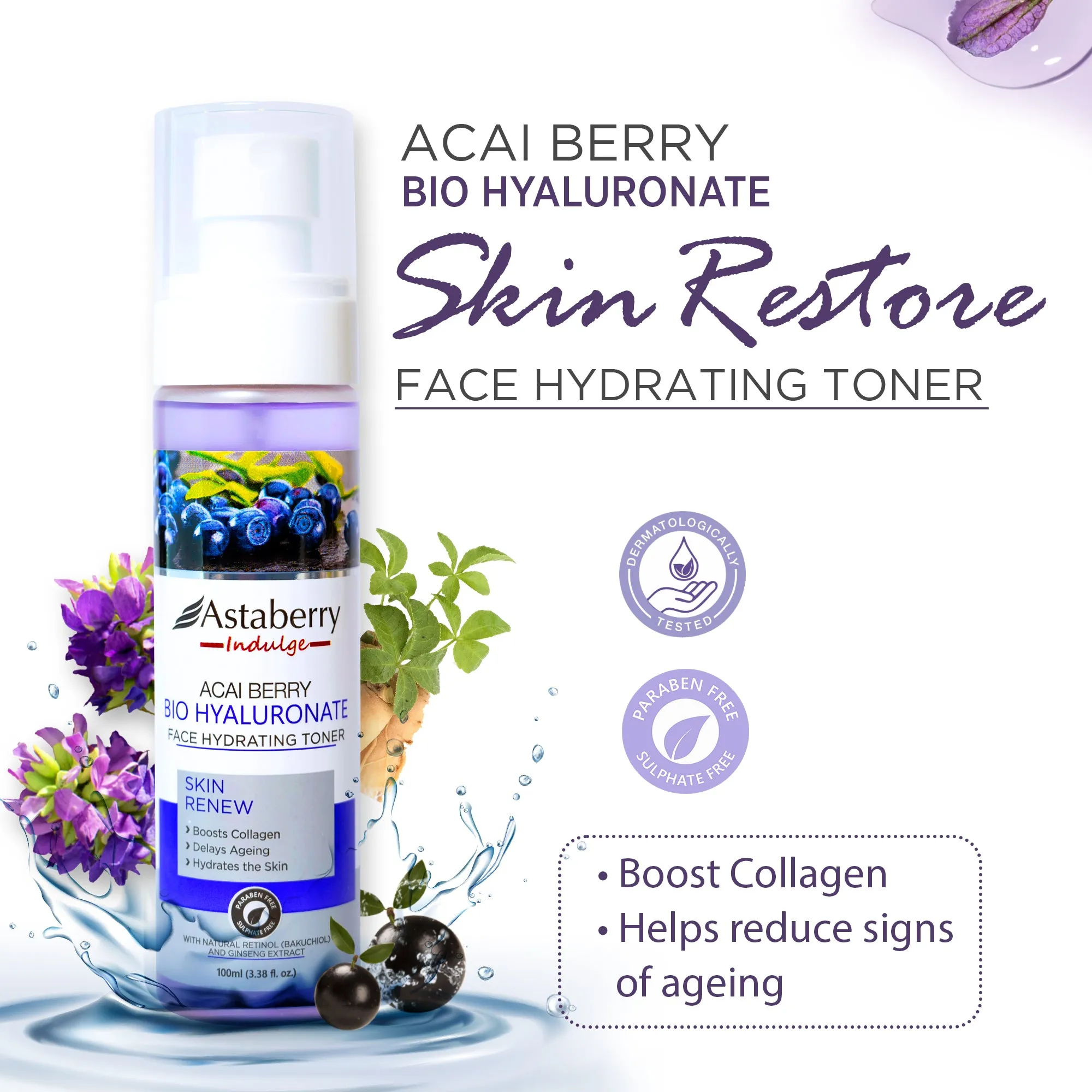 Acai Berry Bio Hyaluronate Face Toner
