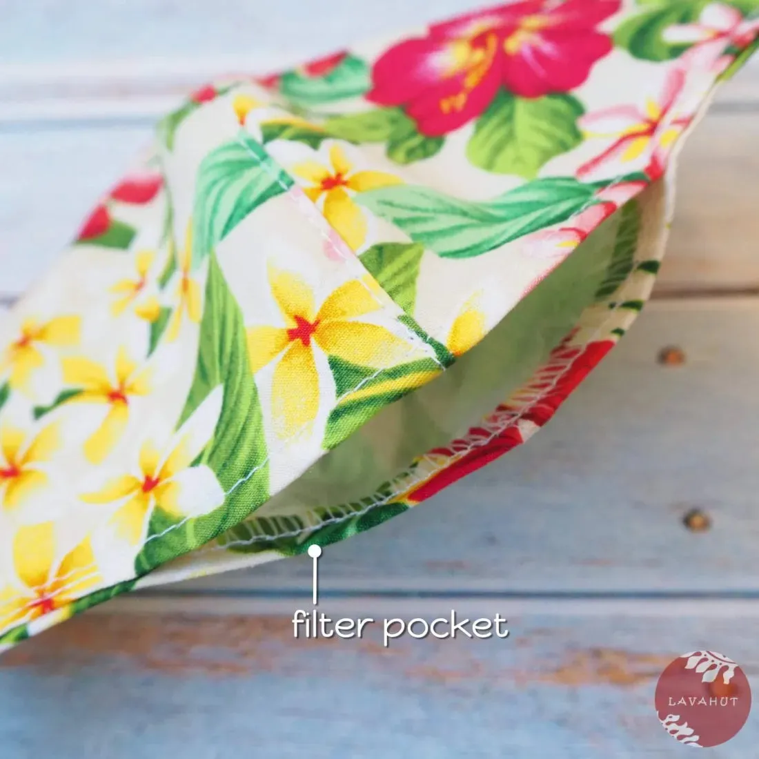 Adjustable   Filter Pocket • Cream Botanical
