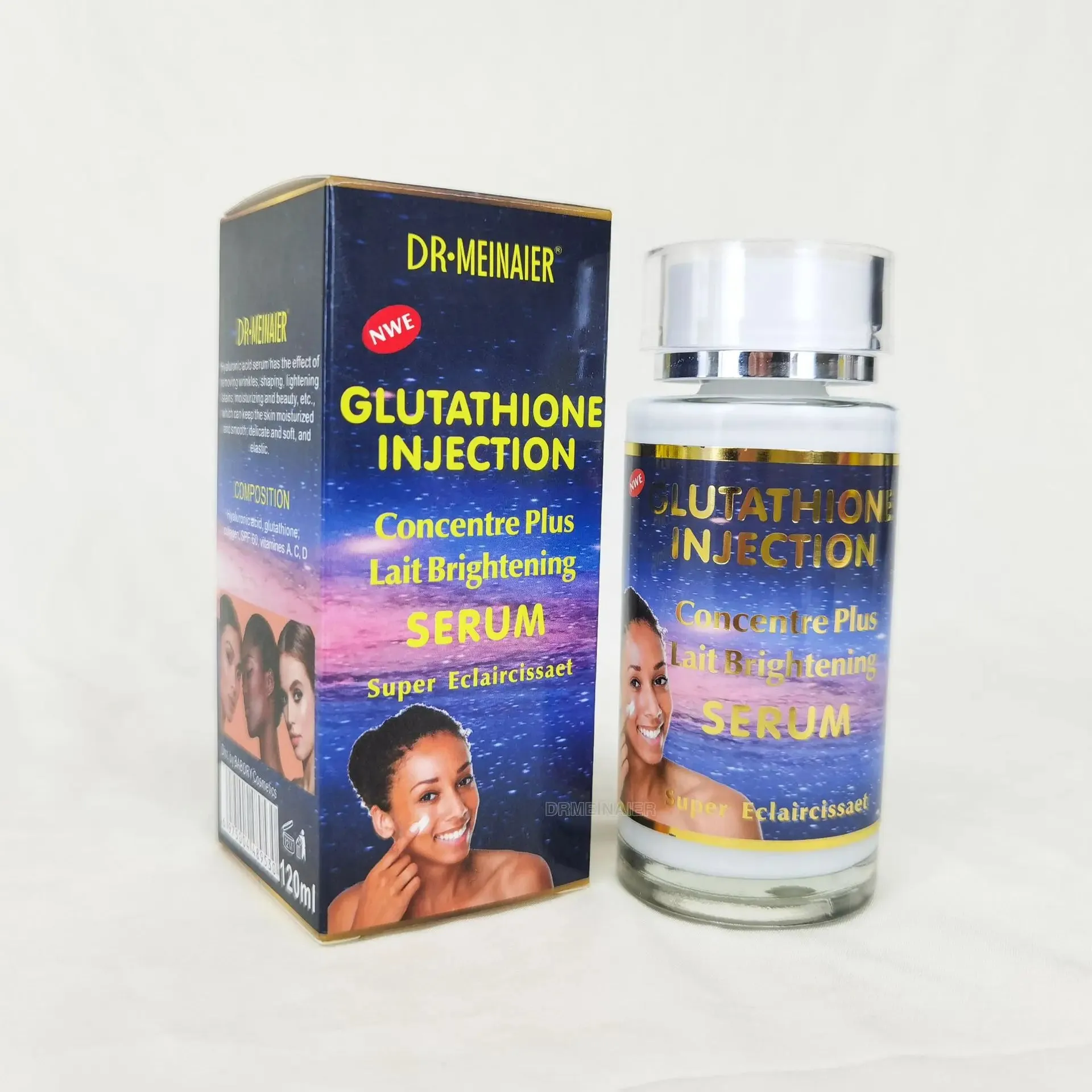 Advanced Vitamin C Glow Serum with AHA, Kojic Acid & Glutathione – 120ml Premium Skin Brightening & Anti-Aging Formula for Dark Spots, Wrinkles, and Radiant Skin