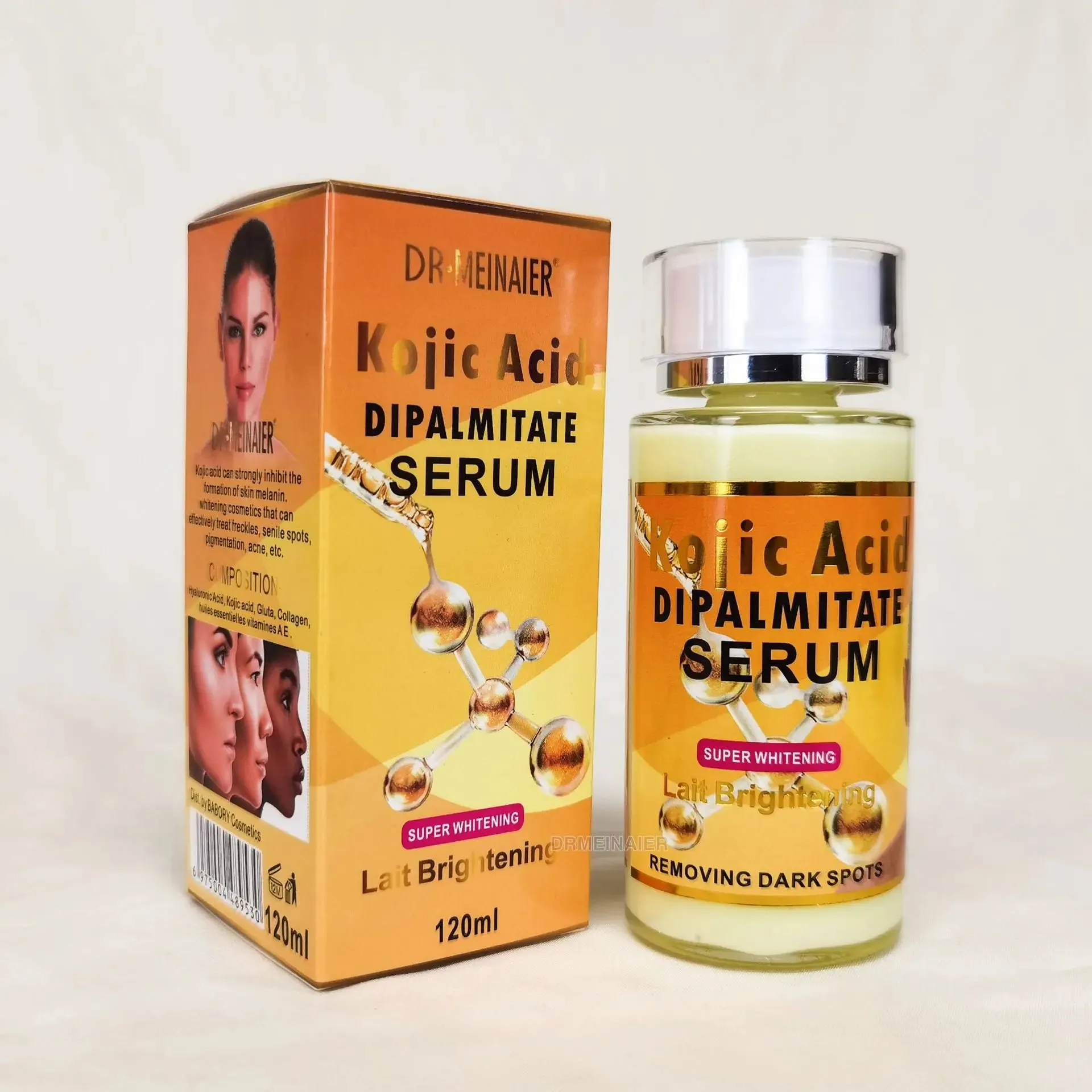 Advanced Vitamin C Glow Serum with AHA, Kojic Acid & Glutathione – 120ml Premium Skin Brightening & Anti-Aging Formula for Dark Spots, Wrinkles, and Radiant Skin
