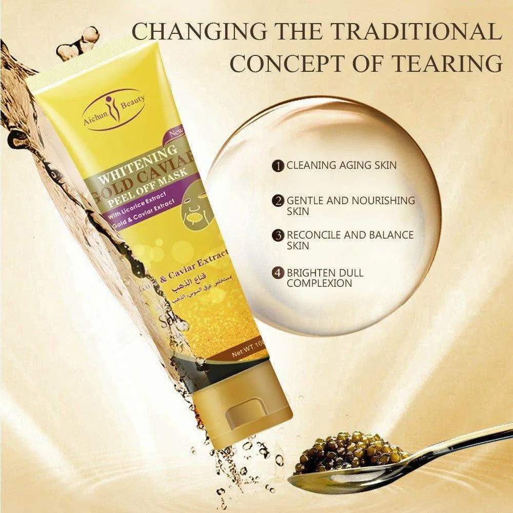 Aichun Beauty Whitening Gold Caviar Peel Off Mask - 120ml