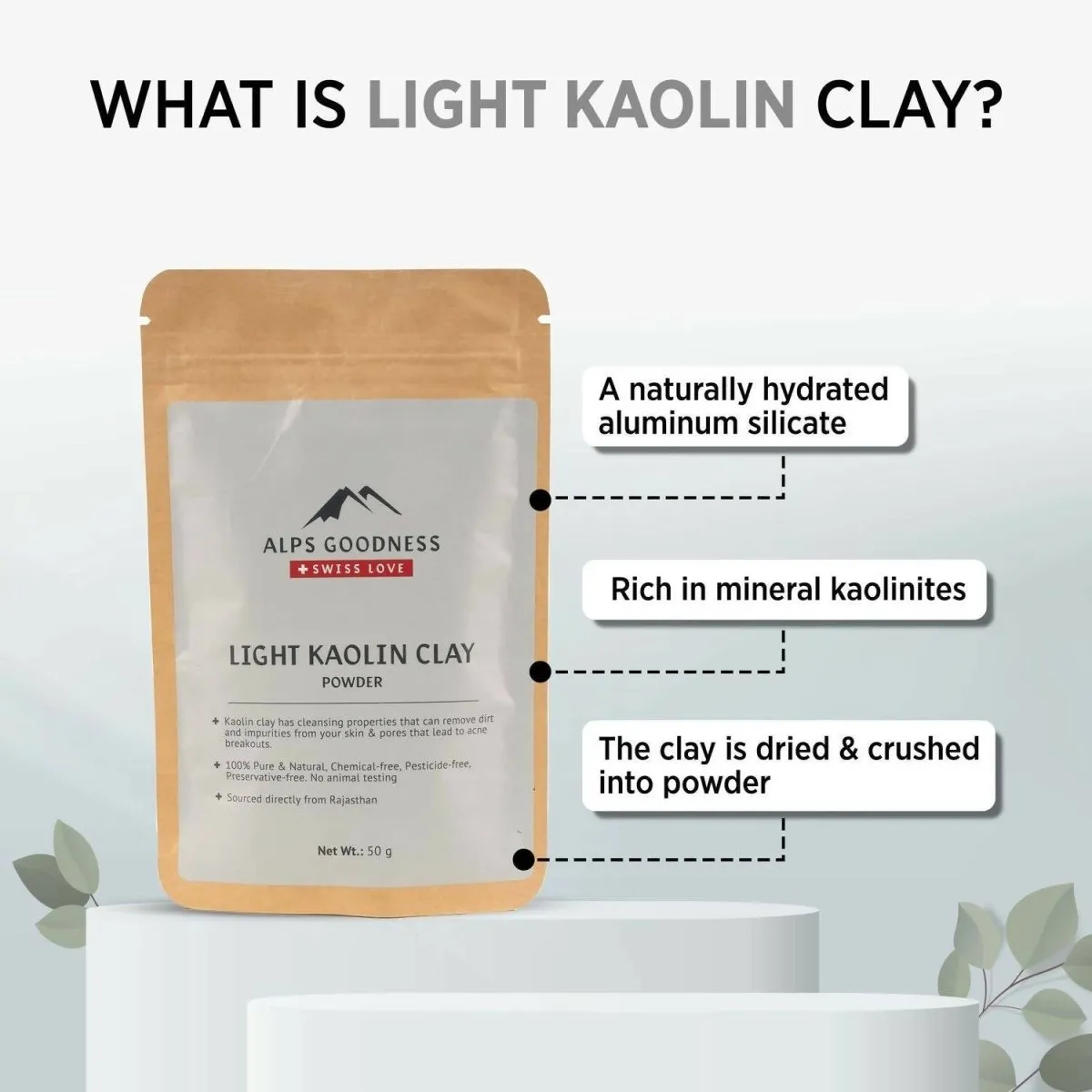 Alps Goodness Light Kaolin Clay Powder