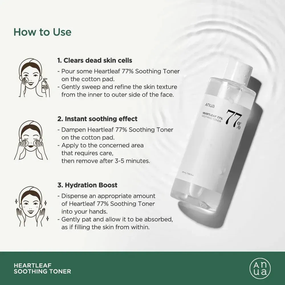 Anua Heartleaf 77% Soothing Toner - 250ml