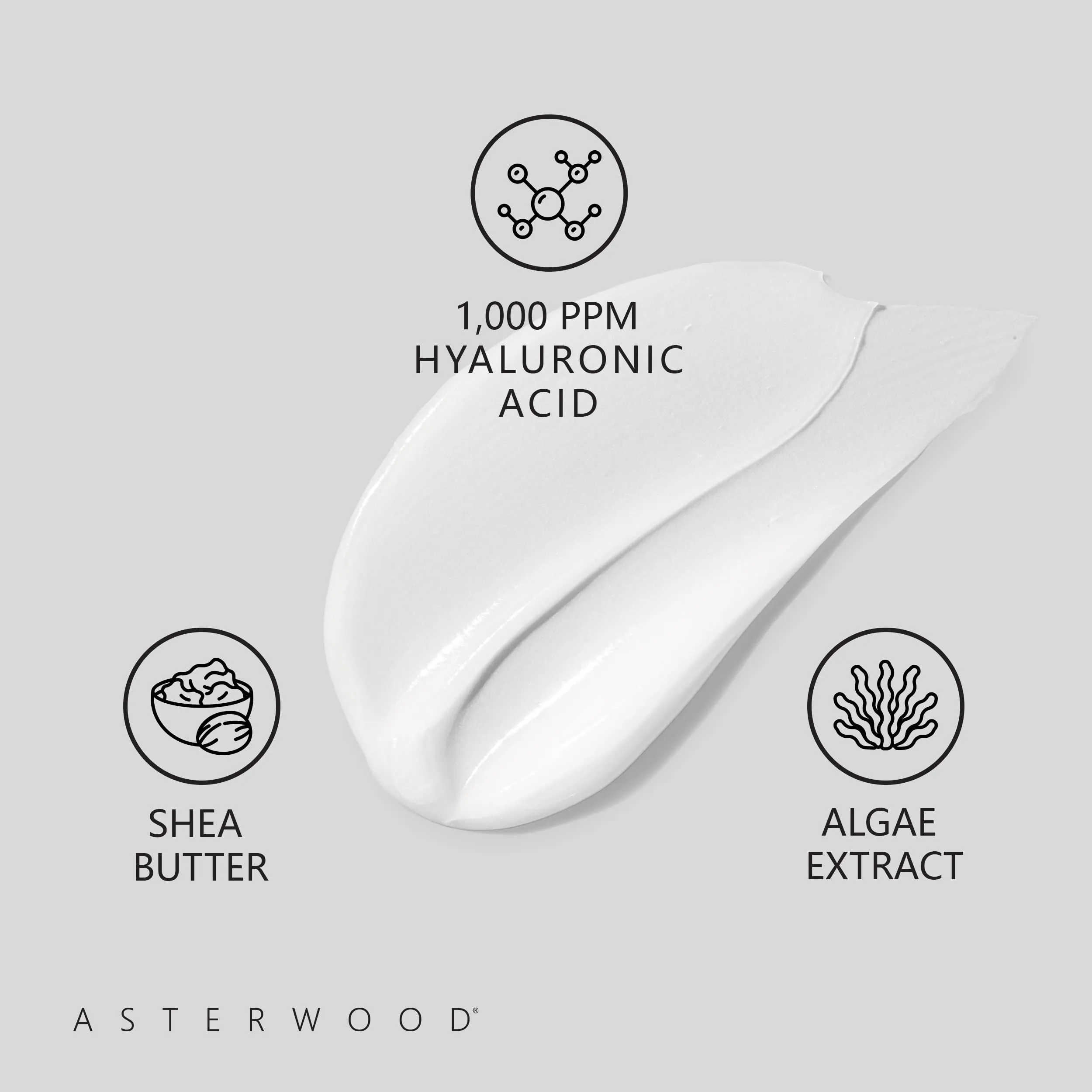 Asterwood Hyaluronic Acid Moisturizer (4 Pack) - Face Cream for Anti-Aging, Anti-Wrinkle - Hydrating for Dry Skin - Facial Moisturizer for Women & Men - Fragrance-Free, Non-Comedogenic - 6.8 oz