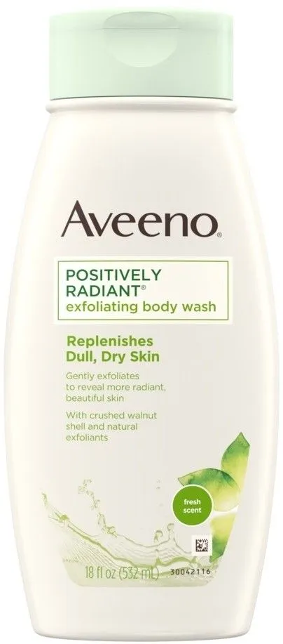 Aveeno Positively Radiant Exfoliating Body Wash 532 ml