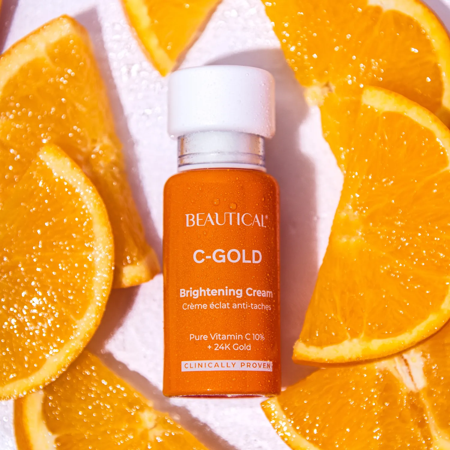BEAUTICAL C-GOLD Brightening Cream - Anti-wrinkle, anti dark spots, moisturizing, anti aging, vitamin C cream - 15ml