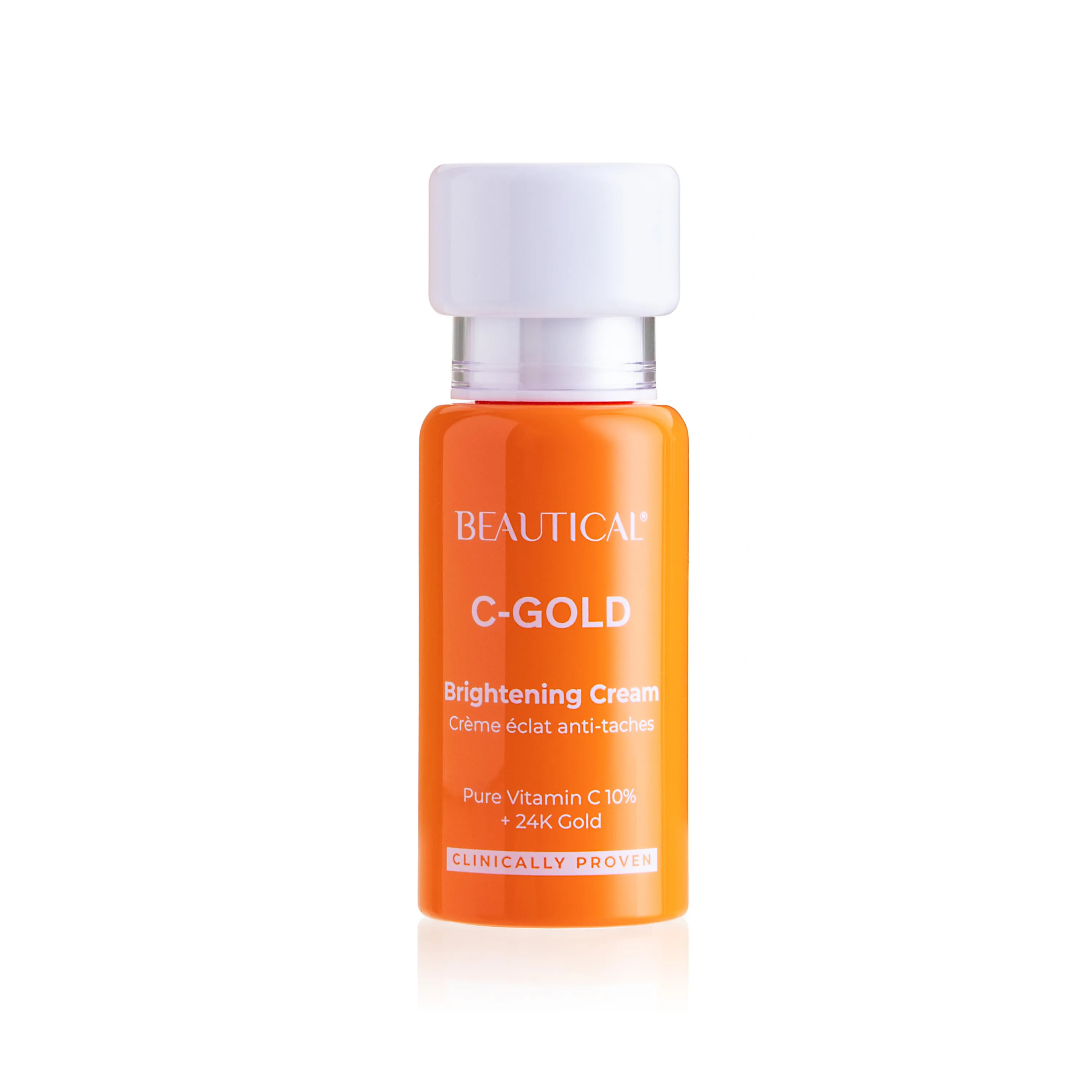 BEAUTICAL C-GOLD Brightening Cream - Anti-wrinkle, anti dark spots, moisturizing, anti aging, vitamin C cream - 15ml