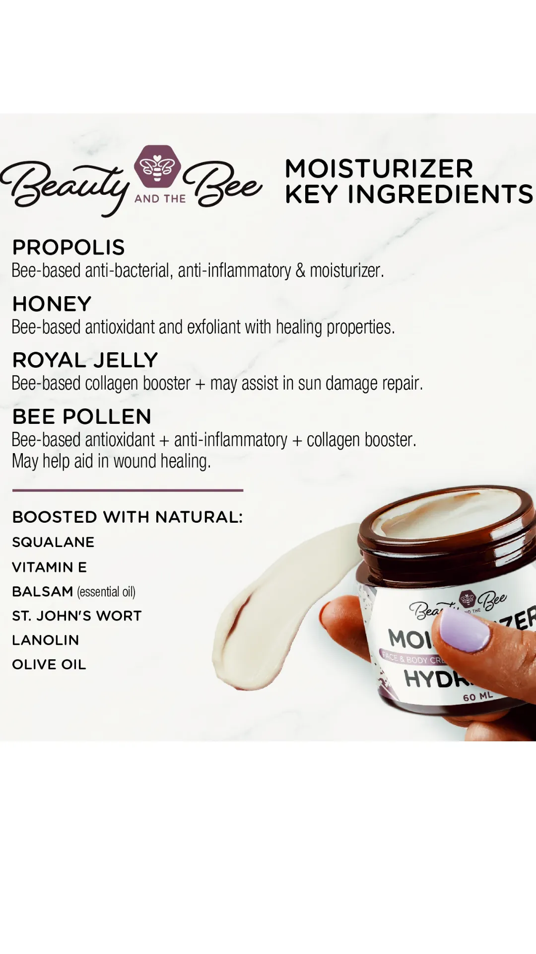 Beauty and the Bee Face and Body Moisturizer - Previously So Ho Mish Skin Cream (250ml) - Expires 02-2025