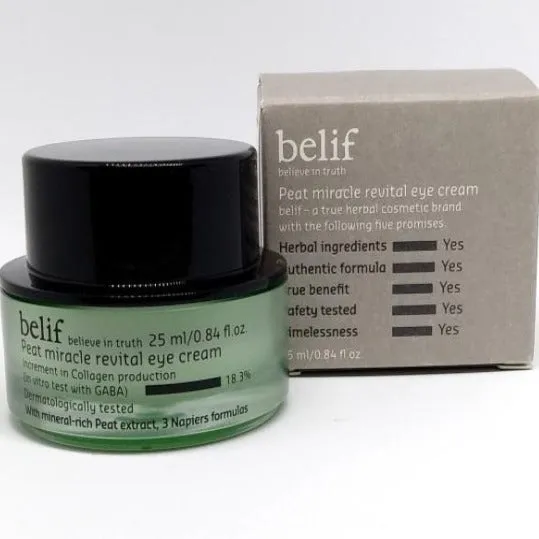 Belif Peat Miracle Revital Eye Cream 25ml