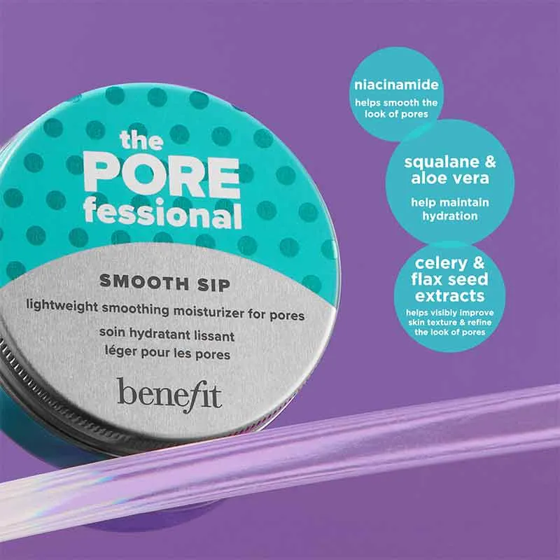Benefit Cosmetics The Porefessional Smooth Sip Moisturizer   FREE Icy Globes