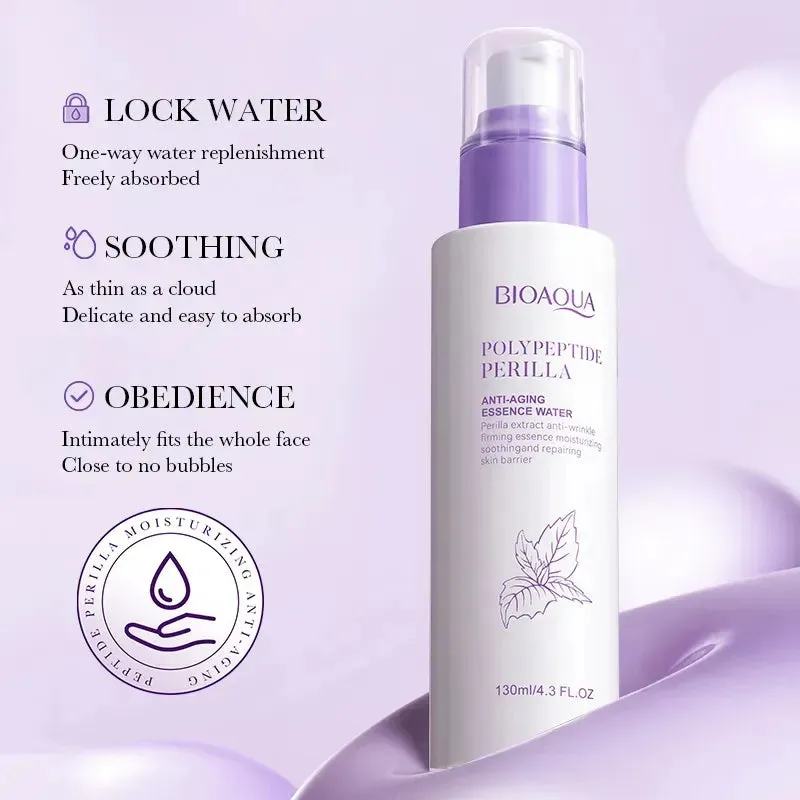Bioaqua Anti-Aging Essence Water Polypeptide Perilla Moisturizing130ml BQY88845
