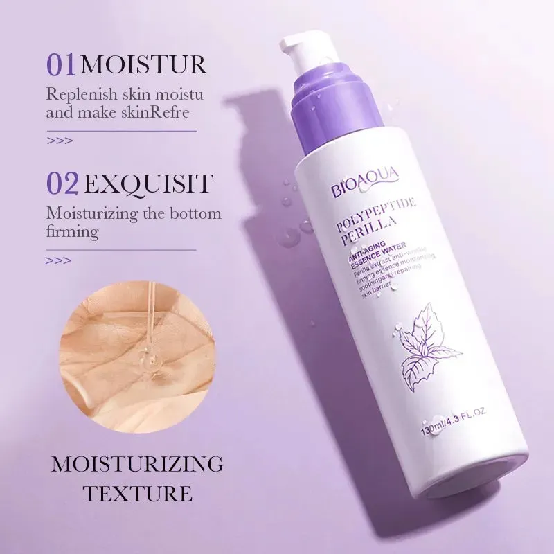 Bioaqua Anti-Aging Essence Water Polypeptide Perilla Moisturizing130ml BQY88845