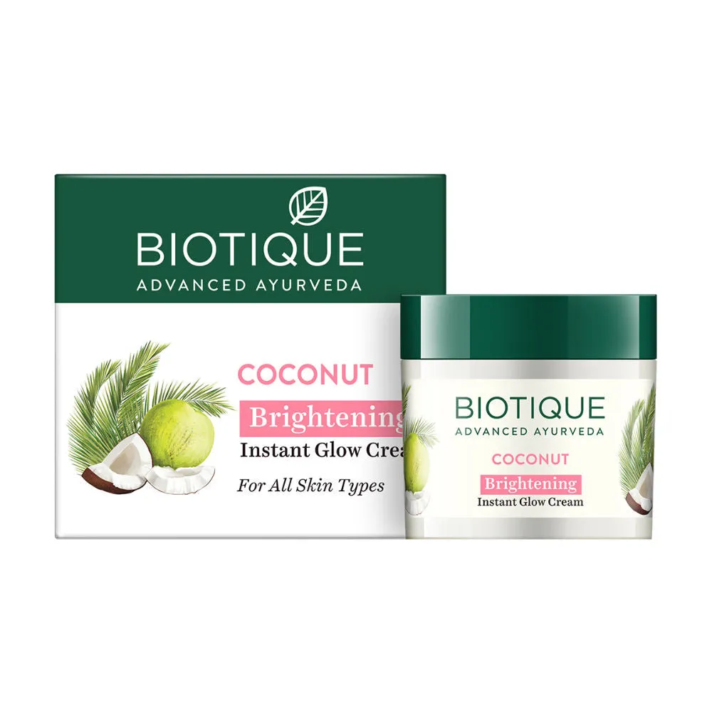 Biotique Coconut Brightening Instant Glow Cream (50gm)