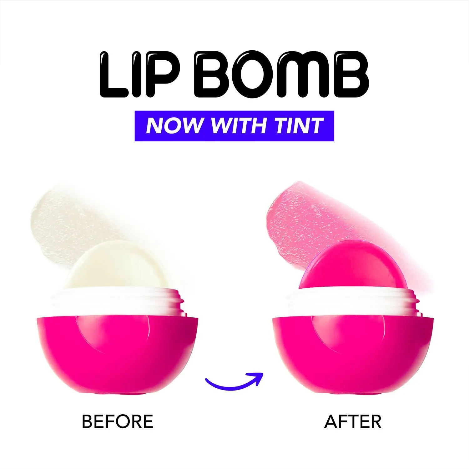 Blue Heaven Tinted Lip Balm Bubblegum infused with Shea Butter, Almond oil and Vitamin E