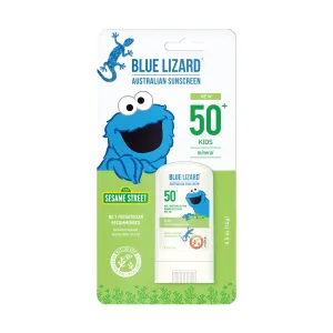 Blue Lizard Kids Mineral Sunscreen Stick with Zinc Oxide, SPF 50 , Water Resistant, UVA/UVB Protection - Easy to Apply, Fragrance Free.5 oz 0.5 Ounce (Pack of 1)