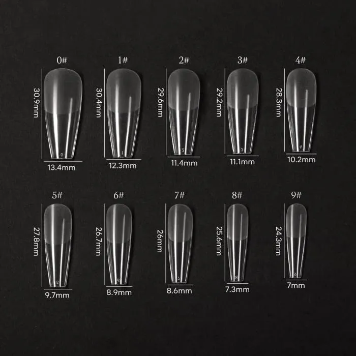 Bluesky Soft Gel Tips - Coffin