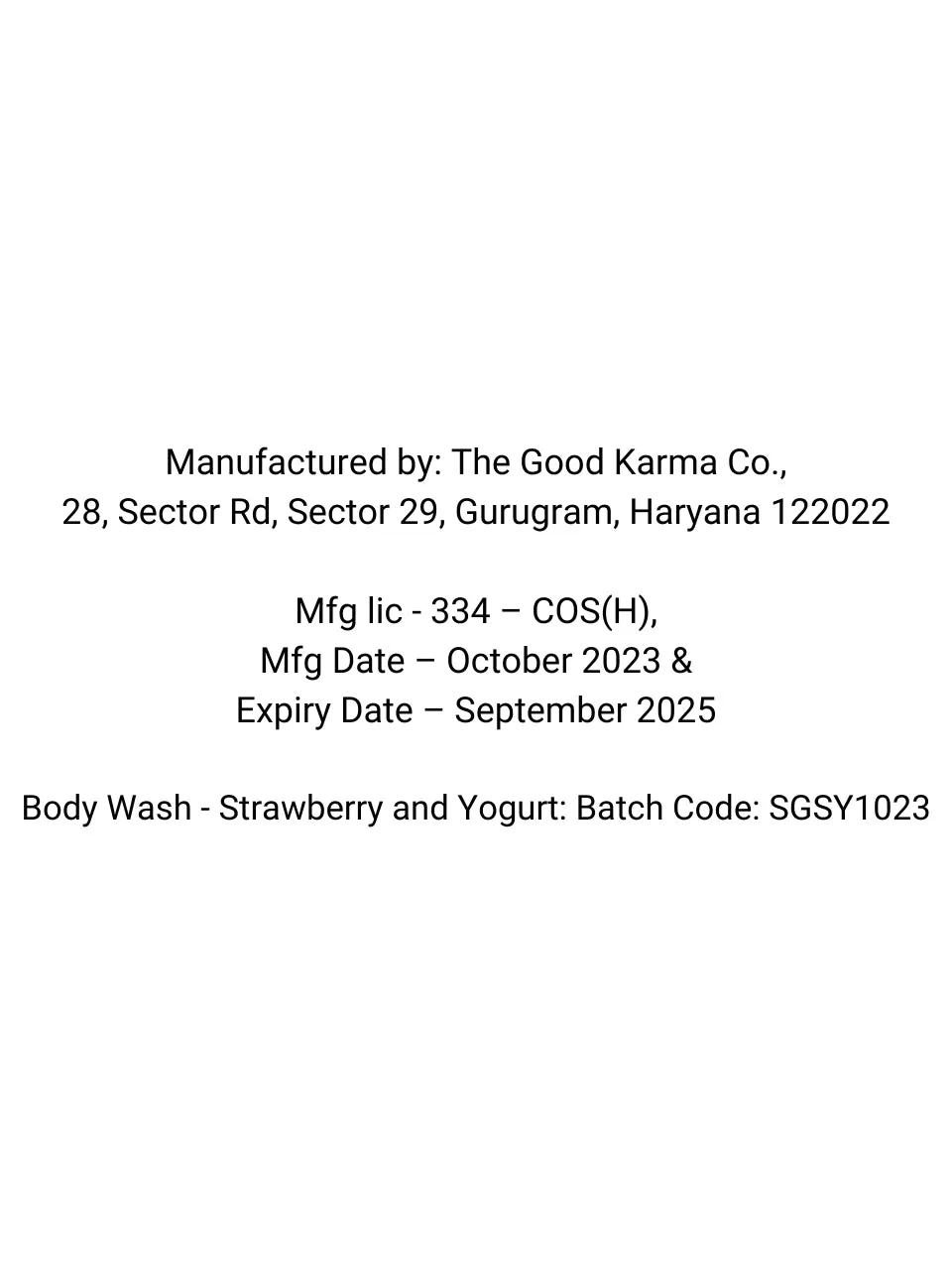 Body Wash - Strawberry and Yogurt  1000mL