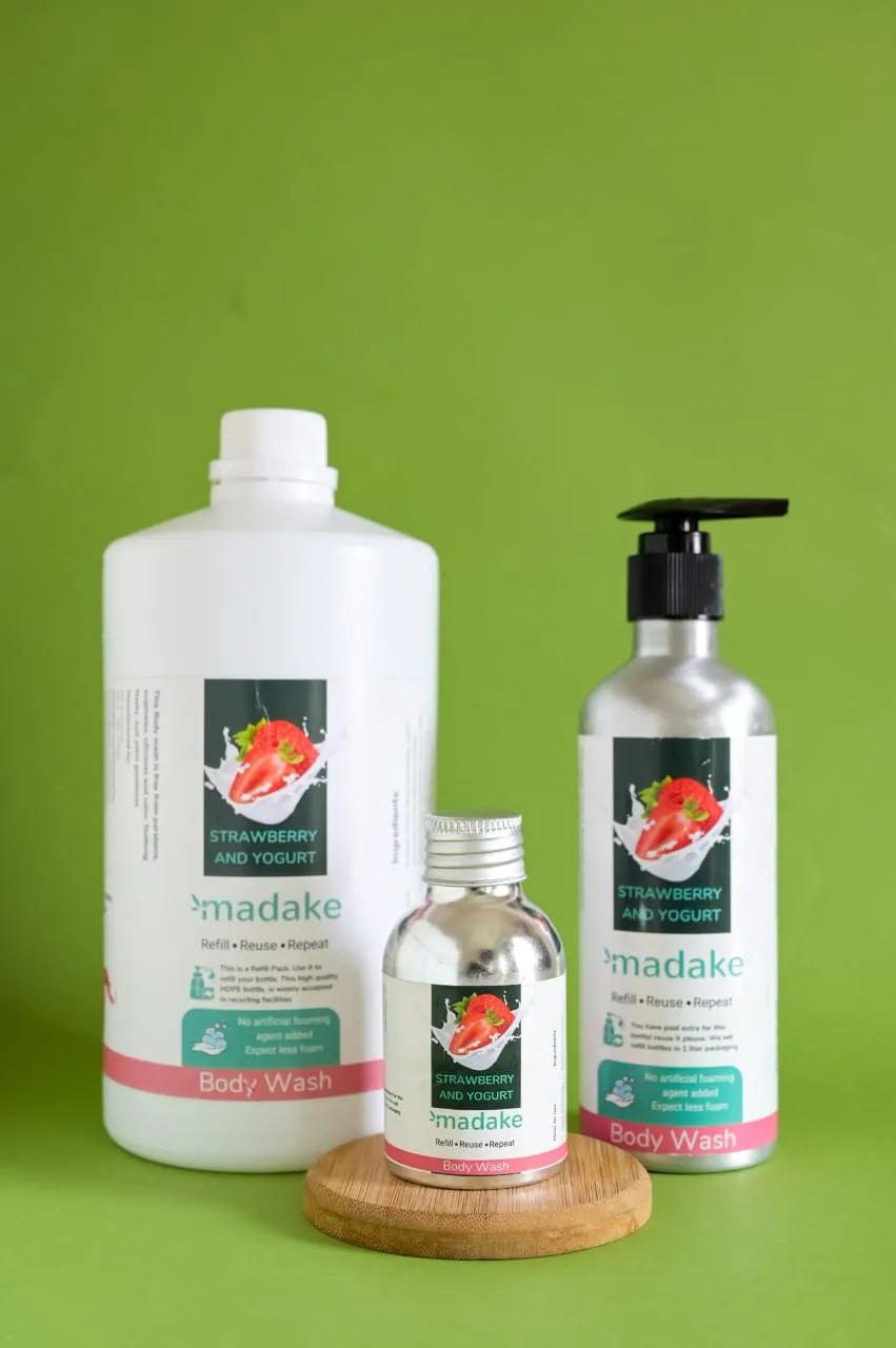 Body Wash - Strawberry and Yogurt  1000mL