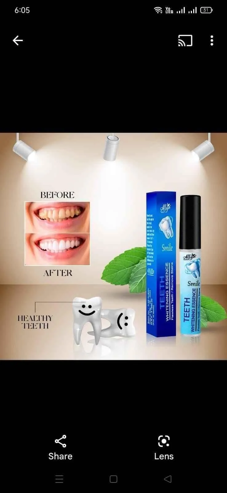 BrightSmile Teeth Whitening Stain Removal Gel Pen