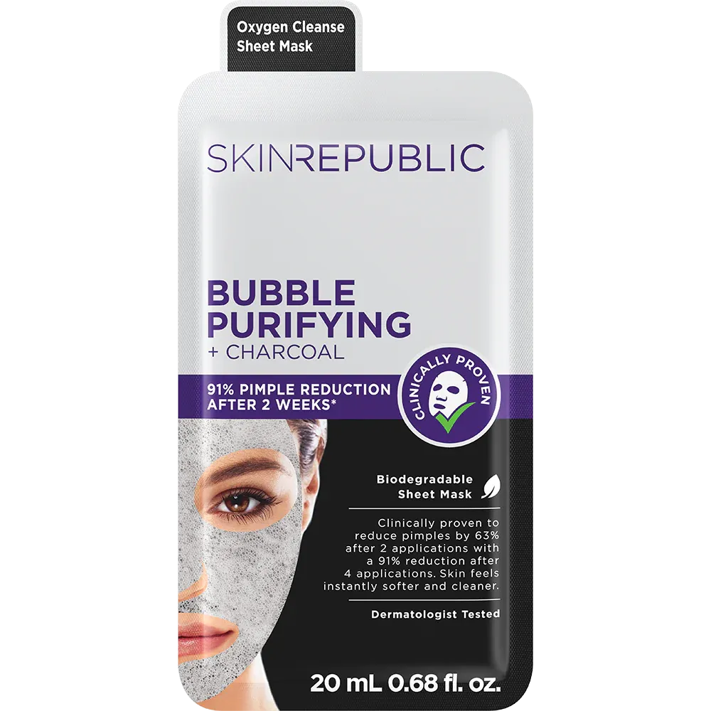 Bubble Purifying   Charcoal Face Sheet Mask