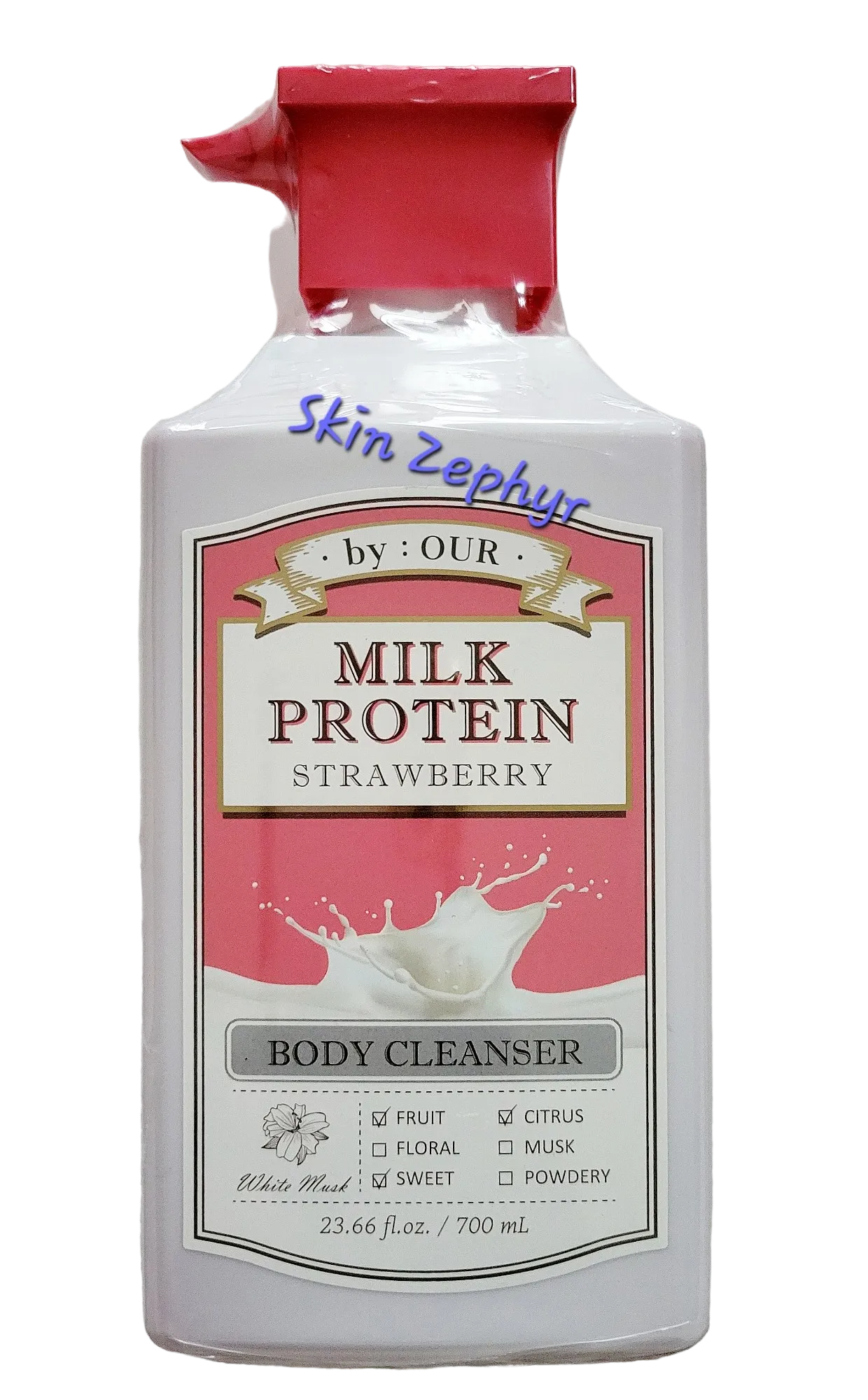By:Our Milk Protein Strawberry Body Cleanser