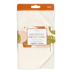 Cala Exfoliating Stretch Towel: Cream