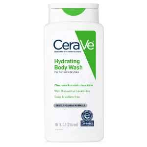 CERAVE Body Wash For Normal To Dry Skin Cleanses & Moisturizes Skin With 3 Essential Ceramides Soap & Sulfate Free غسول الجسم