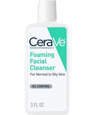 Cerave Foaming Face Cleanser For Normal To Oily Skin With Hyaluronic Acid 3.0oz  New