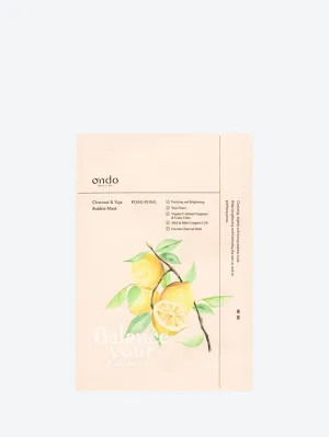 Charcoal and yuja bubble mask