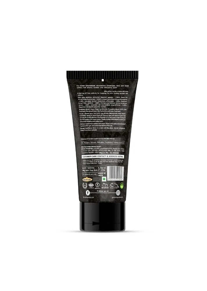 Charcoal Peel Off Mask - Khadi Organique