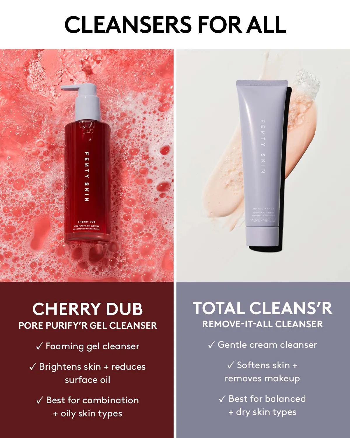 Cherry Dub Pore Purify'r Gel Cleanser with Niacinamide   Aloe Juice