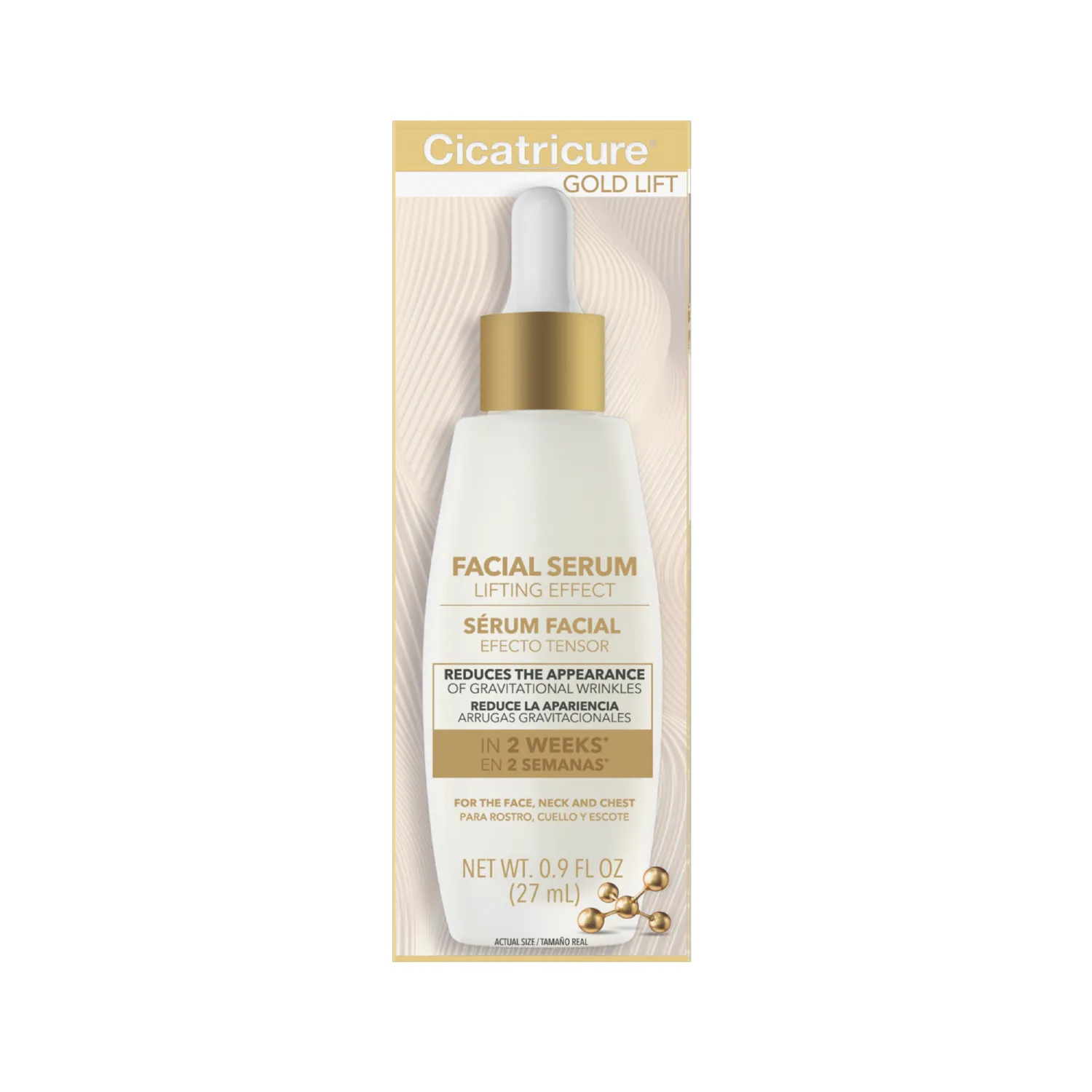 Cicatricure Gold Lift for Gravitational Wrinkles Facial Serum - 0.9 Fl Oz (27 ml) - Case of 12