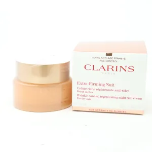 Clarins Extra-Firming Nuit Anti Aging Night Rich Cream  1.6oz/50ml New With Box