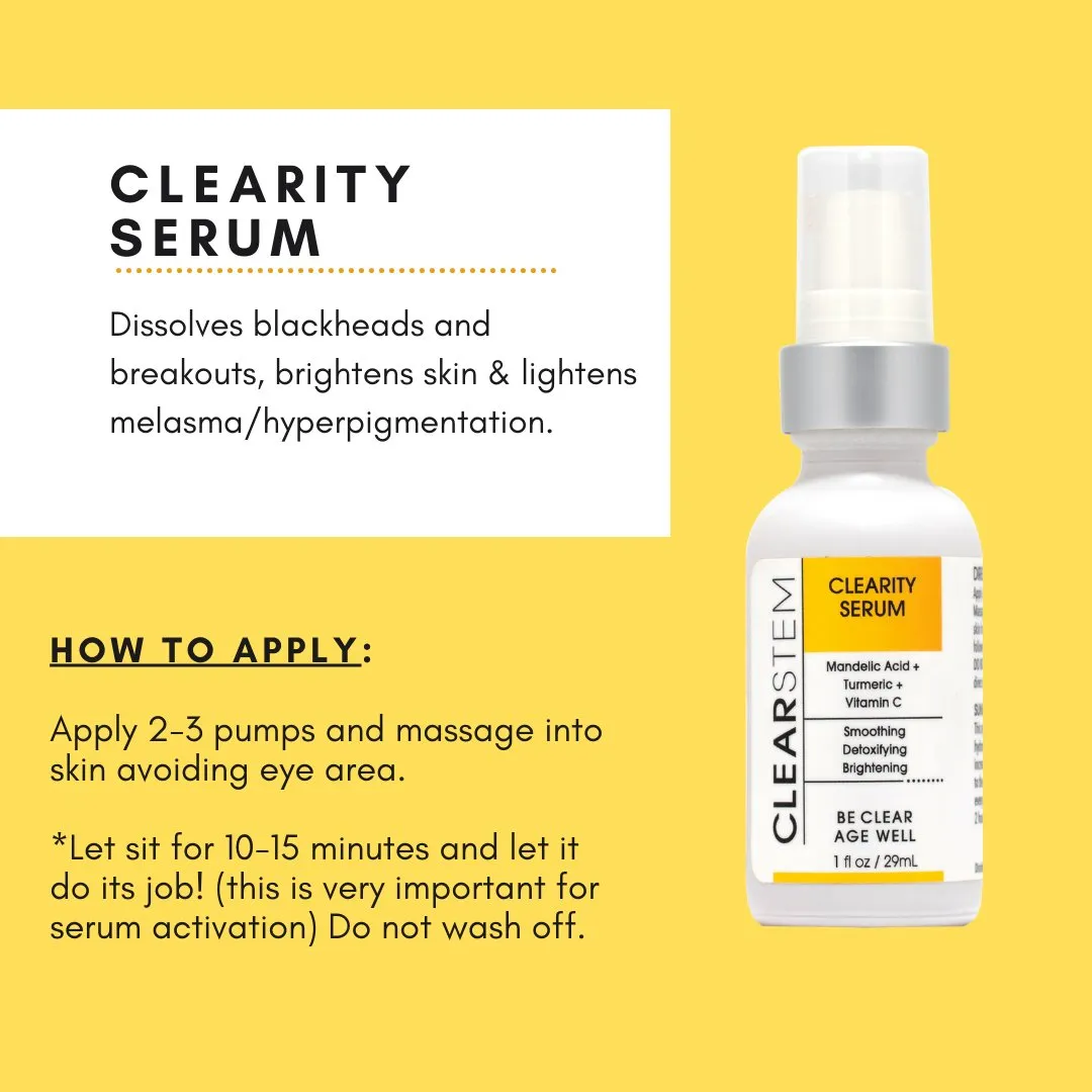 CLEARSTEM Skincare CLEARITY® - "The Blackhead Dissolver"
