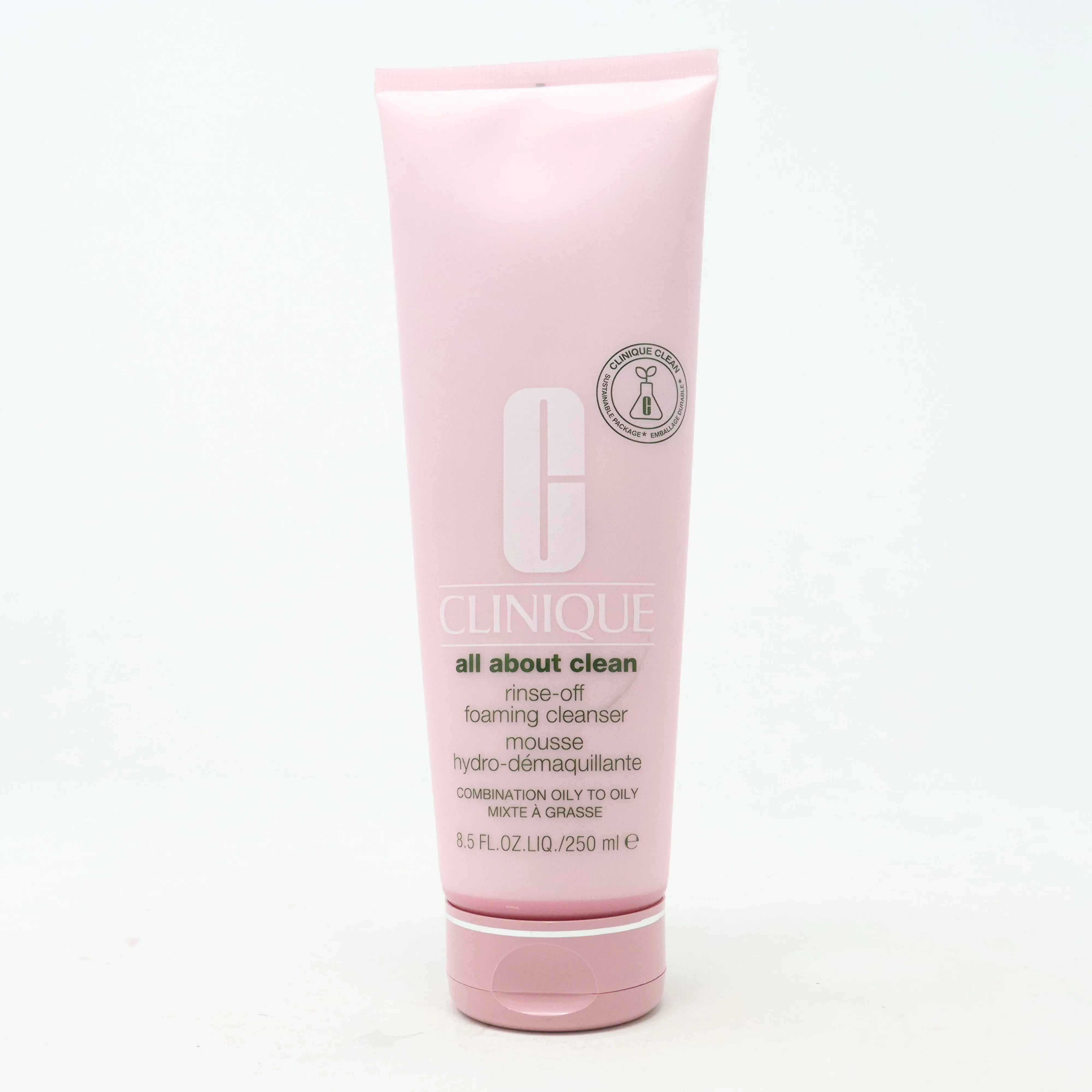 Clinique All About Clean Rinse-Off Foaming Cleanser Mousse  8.5oz/250ml New