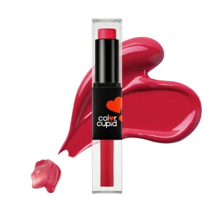 Color Cupid 2 in 1 Tinted Lip Balm   Liquid Lipstick - Red & Reign