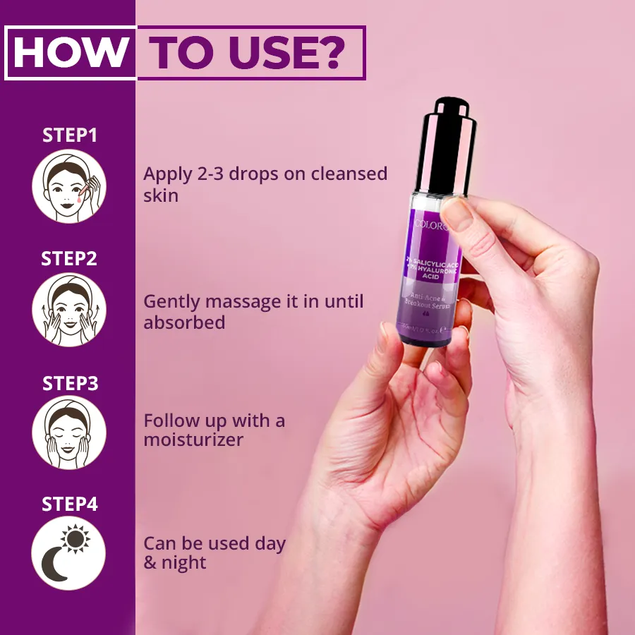 Colorbar Serum 2%Salicylic Acid   1% Hyaluronic Acid
