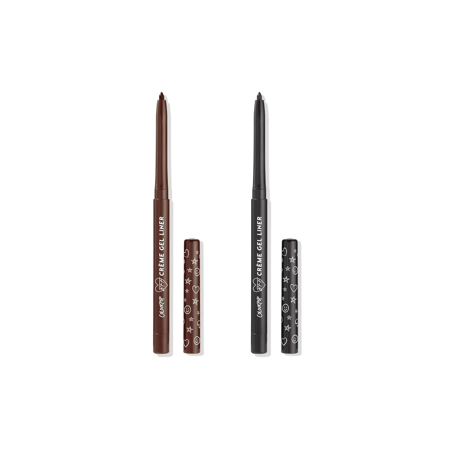 Colourpop BFF Crme Gel Liner Bundle  Waterproof Gel Eyeliner Pens in Sunnyvale & Swerve (0.01 oz each)  High-Pigment, 18-Hour Wear