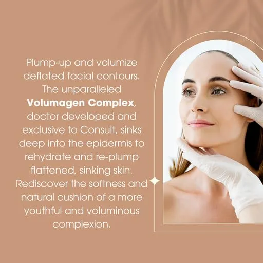 Consult Beaute Volumagen Volumizing Essence Micro Plumping Facial Treatment Discs - Hyaluronic Acid - Retinyl Palmitate - 60 Count