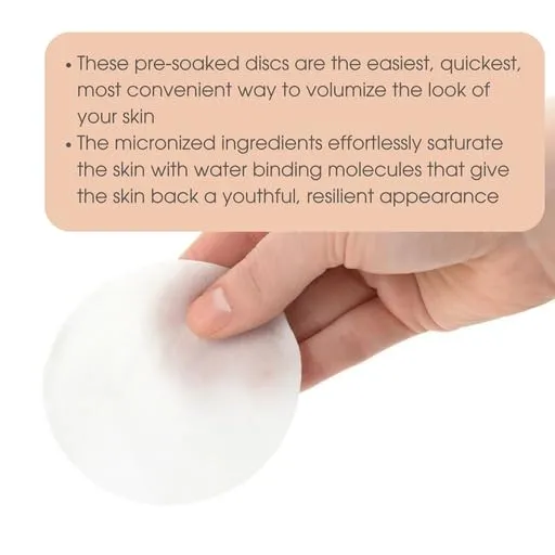 Consult Beaute Volumagen Volumizing Essence Micro Plumping Facial Treatment Discs - Hyaluronic Acid - Retinyl Palmitate - 60 Count