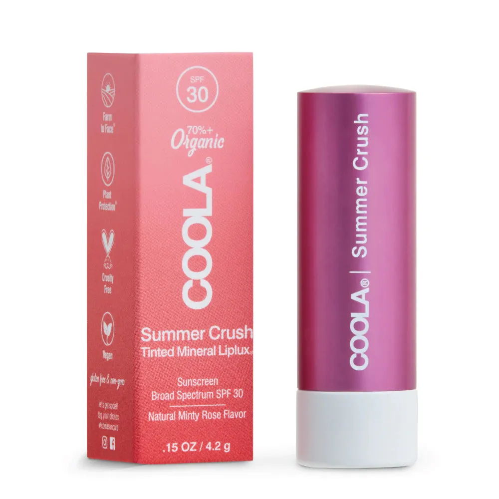 COOLA Mineral Liplux Tinted Lip Balm Sunscreen SPF30