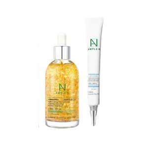 COREANA Ample:N 24k Gold Shot Ampoule 100ml   Hyaluron Shot Eye Cream 25ml, 1pc