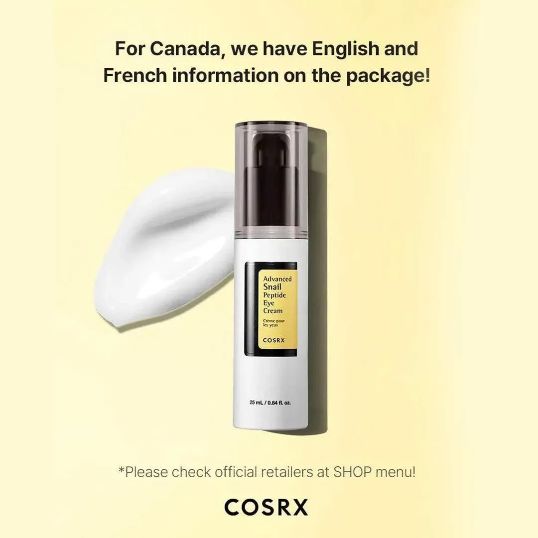 Cosrx Advanced Snail Peptide Eye Cream 25ML