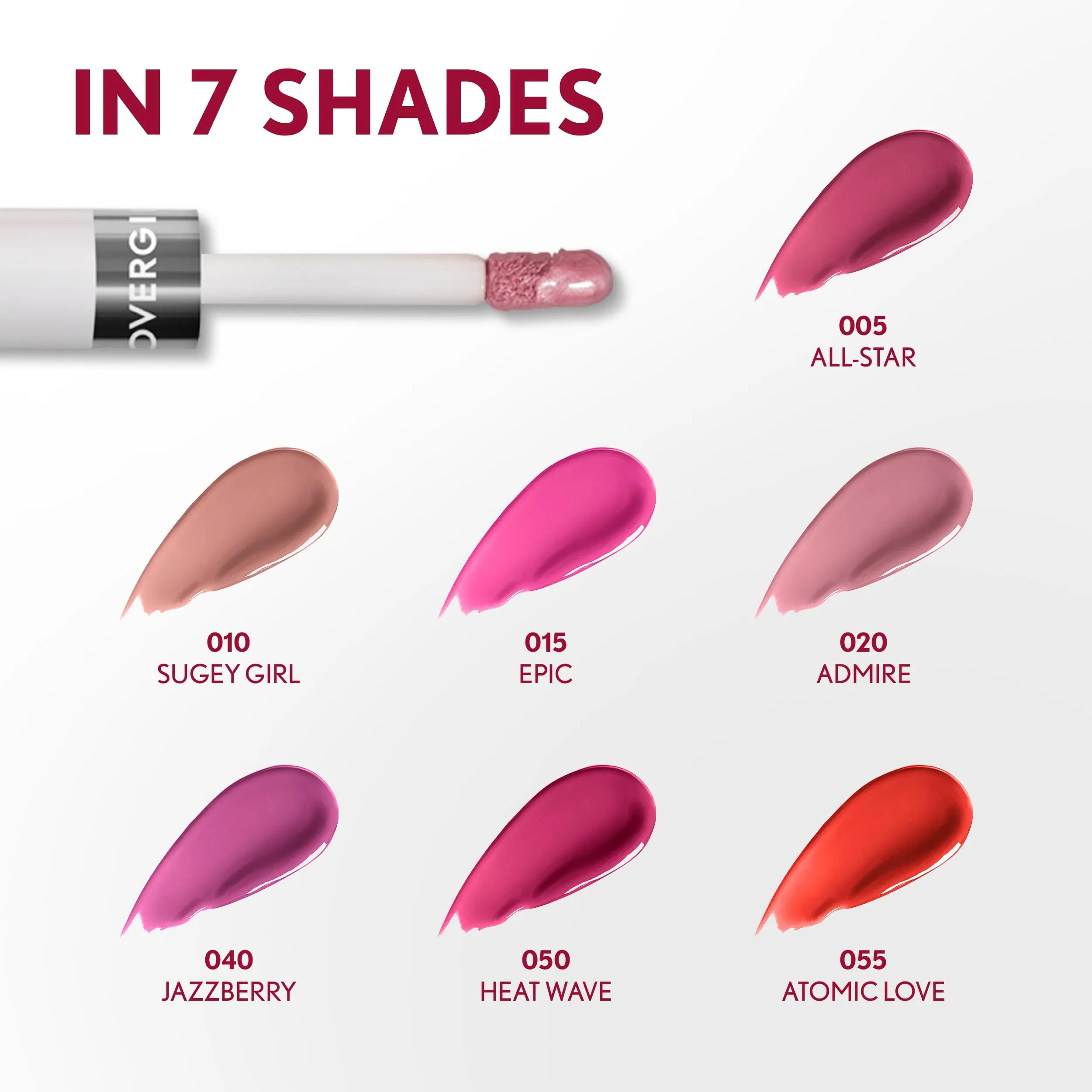 COVERGIRL Outlast All-Day, 010 Sugey Girl, Lip Color, 24-Hour Wear, Hydrating Balm, Kiss-Proof, Moisturizing, Vegan Formula, 0.07oz/0.08oz