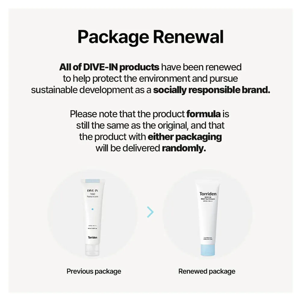 Dive-In Mild Suncream SPF50  PA    
