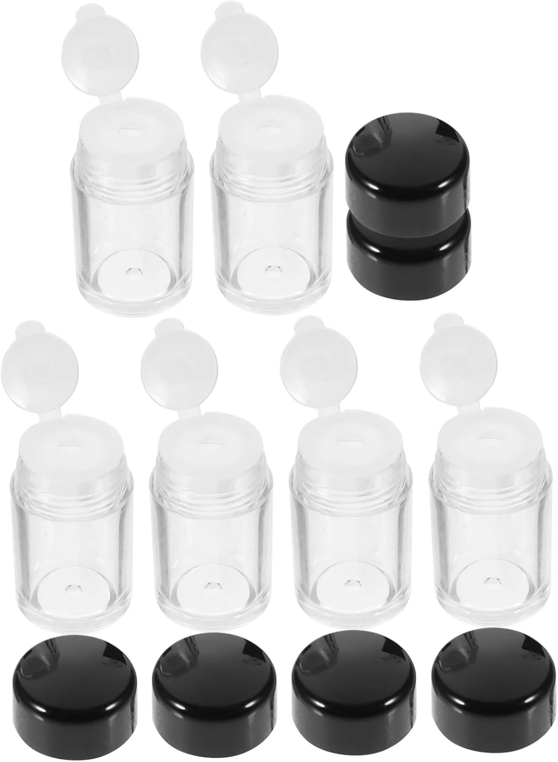 DOITOOL Powder Puff Case Body Powder Puff 6pcs Boxes Loose Powder Face Powder Jar Powder Container Dispenser Travel Body Empty Toner