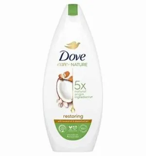 DOVE CareByNat Restoring Coconut & Almond Shower Gel 225ml